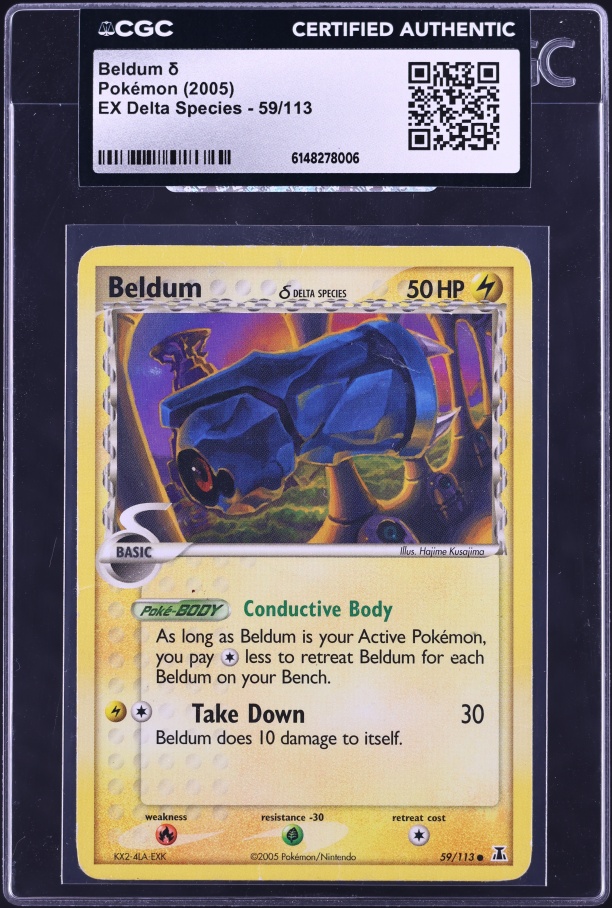 2005 Pokemon EX Delta Species Beldum #59 CGC AUTH