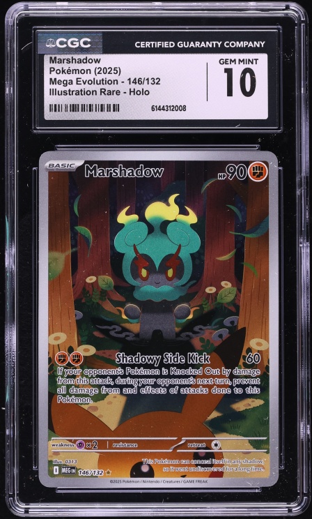 2025 Pokemon Mega Evolution IR Marshadow #146 CGC 10 GEM MINT