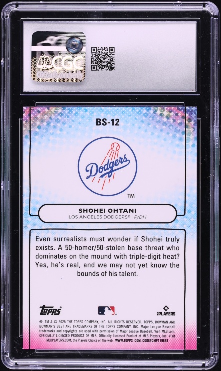 2025 Bowman's Best Showpieces Shohei Ohtani #BS-12 CGC 10 GEM MINT