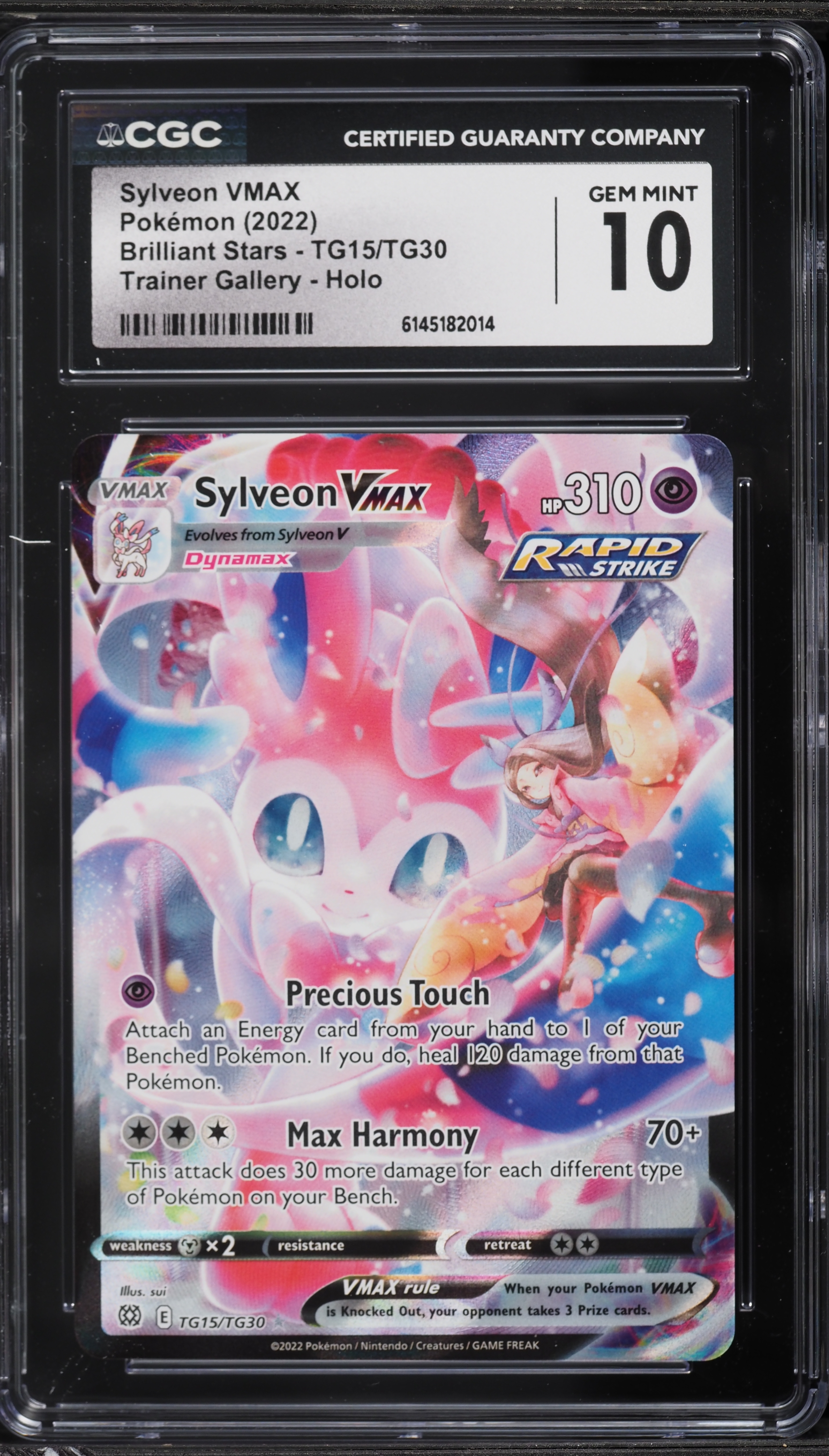 graded sylveon card Sylveon VMAX Alternate Art Custom Pokemon Graded Display Case