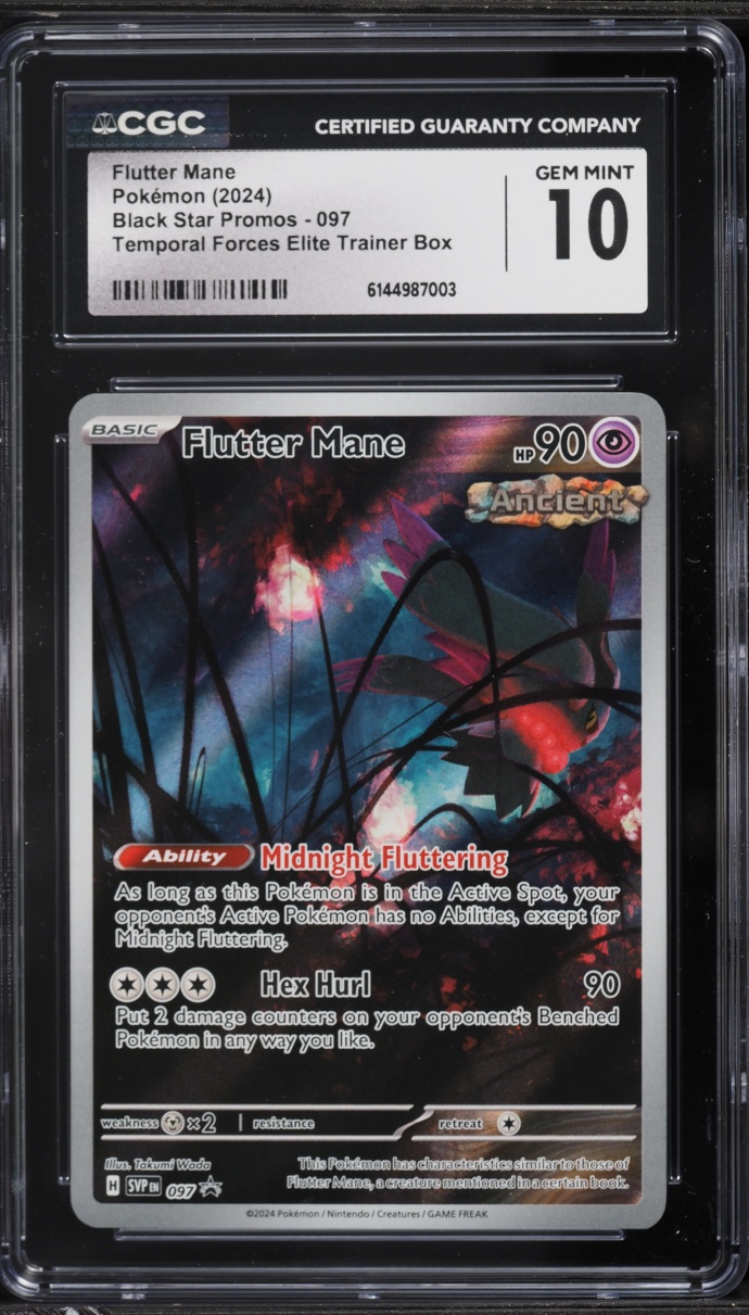 2024 Pokemon Scarlet & Violet Promo Temporal Forces ETB Alt Art Flutter Mane #97 CGC 10 GEM