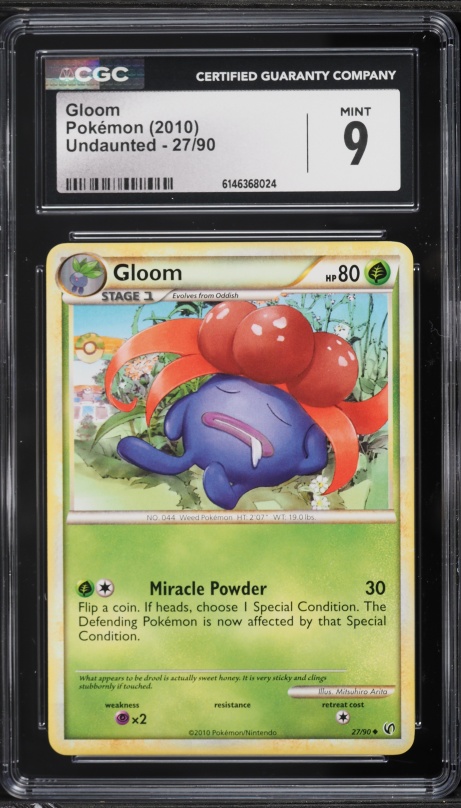 2010 Pokemon HeartGold & SoulSilver Undaunted Gloom #27 CGC 9 MINT