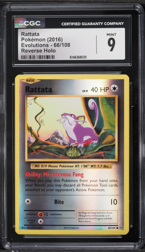 rattata pokemon card value 2016 2016 Pokemon TCG Rattata - 66/108 - XY Evolutions Common