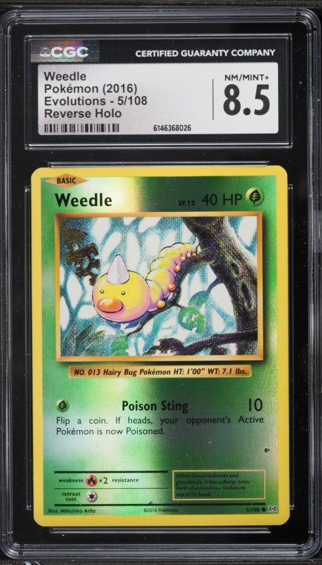 るわい 1996 Pokemon Japanese Base Set Weedle #13 PSA 10 GEM MINT on
