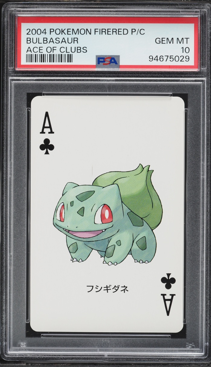 2004 Pokemon Japanese Playing Cards Fire Red Deck Bulbasaur PSA 10 GEM MINT