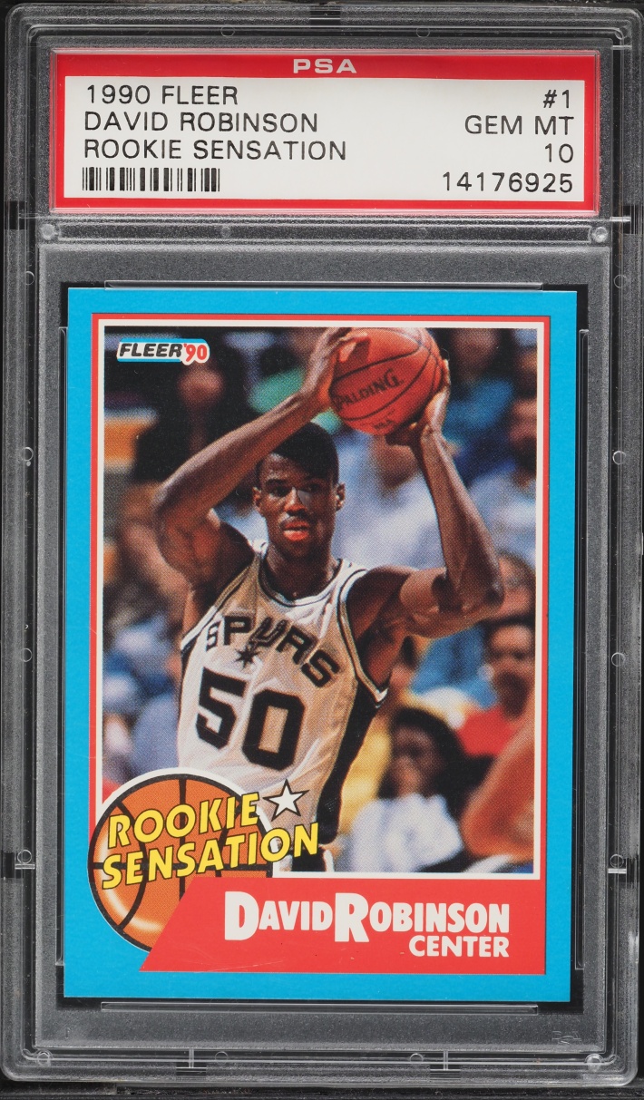1990 Fleer Sensations David Robinson ROOKIE #1 PSA 10 GEM MINT