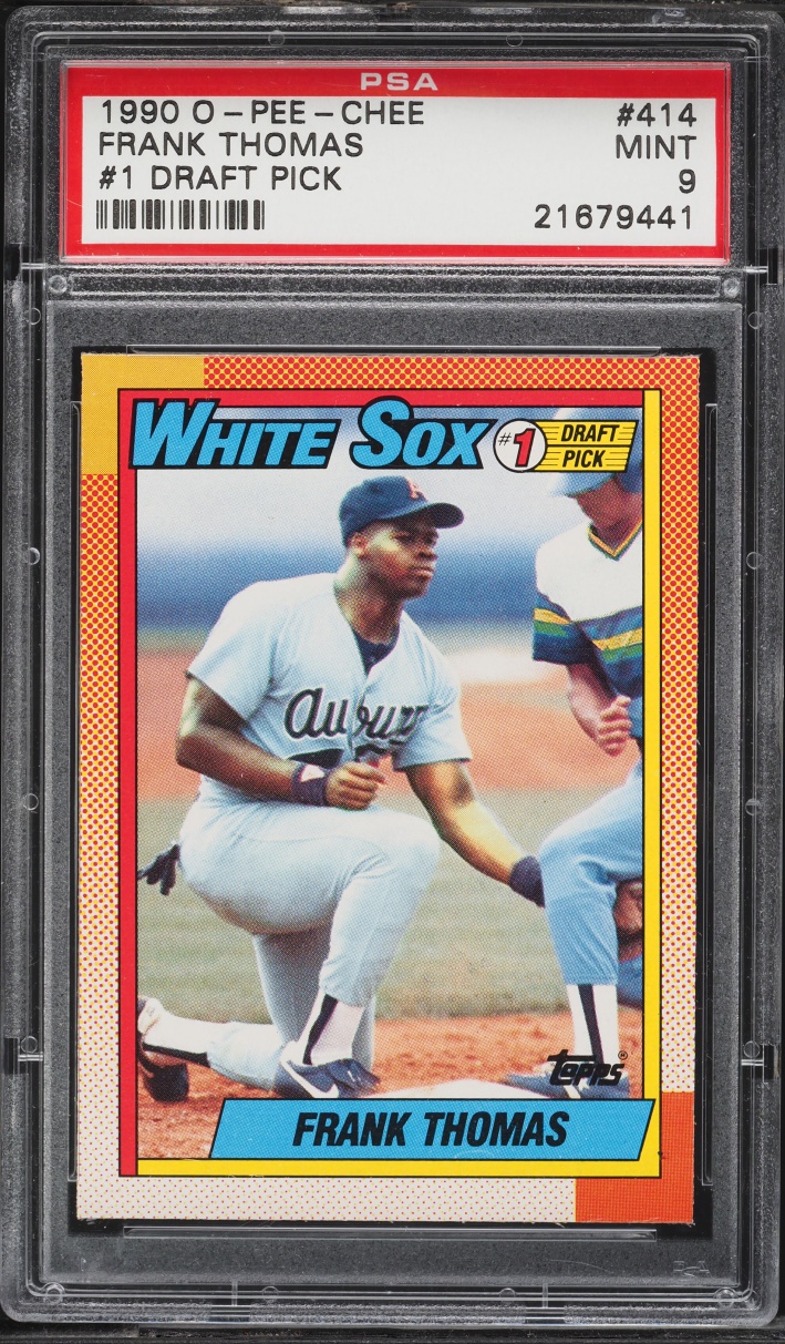 1990 O-Pee-Chee Frank Thomas ROOKIE #414 PSA 9 MINT
