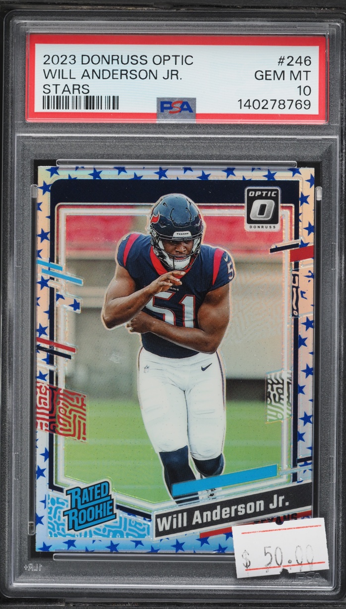 2023 Donruss Optic Stars Will Anderson Jr. ROOKIE #246 PSA 10 GEM MINT
