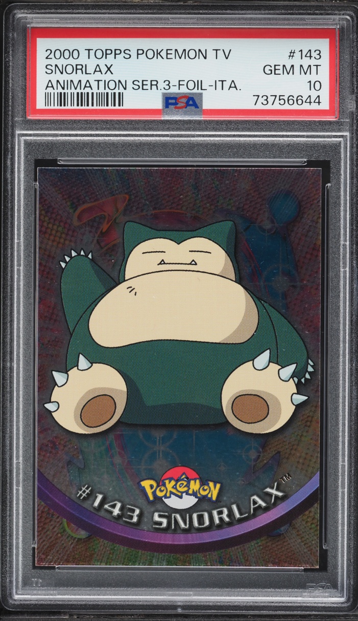 2000 Topps Pokemon Series 3 Foil Snorlax #143 PSA 10 GEM MINT