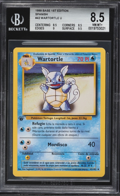 1999 wartortle pokemon card Evolves from Squirtle Type 1999 Topps Pokemon Movie Animation