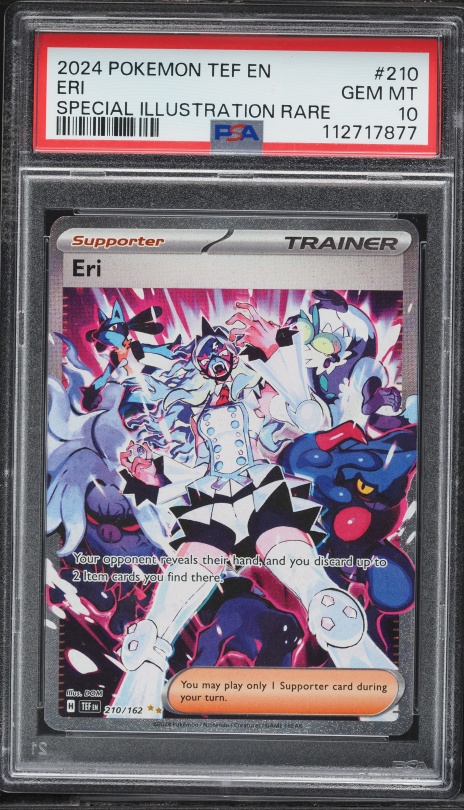 2024 Pokemon Scarlet & Violet Temporal Forces SIR Eri #210 PSA 10 GEM MINT