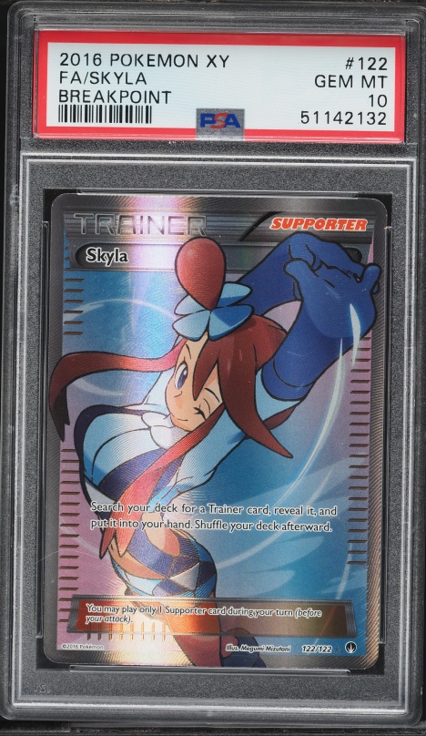 2016 Pokemon XY BREAKpoint Full Art Skyla #122 PSA 10 GEM MINT