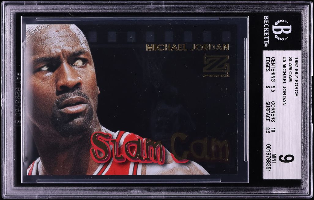 1997 Skybox Z-Force Slam Cam Michael Jordan #5 BGS 9 MINT