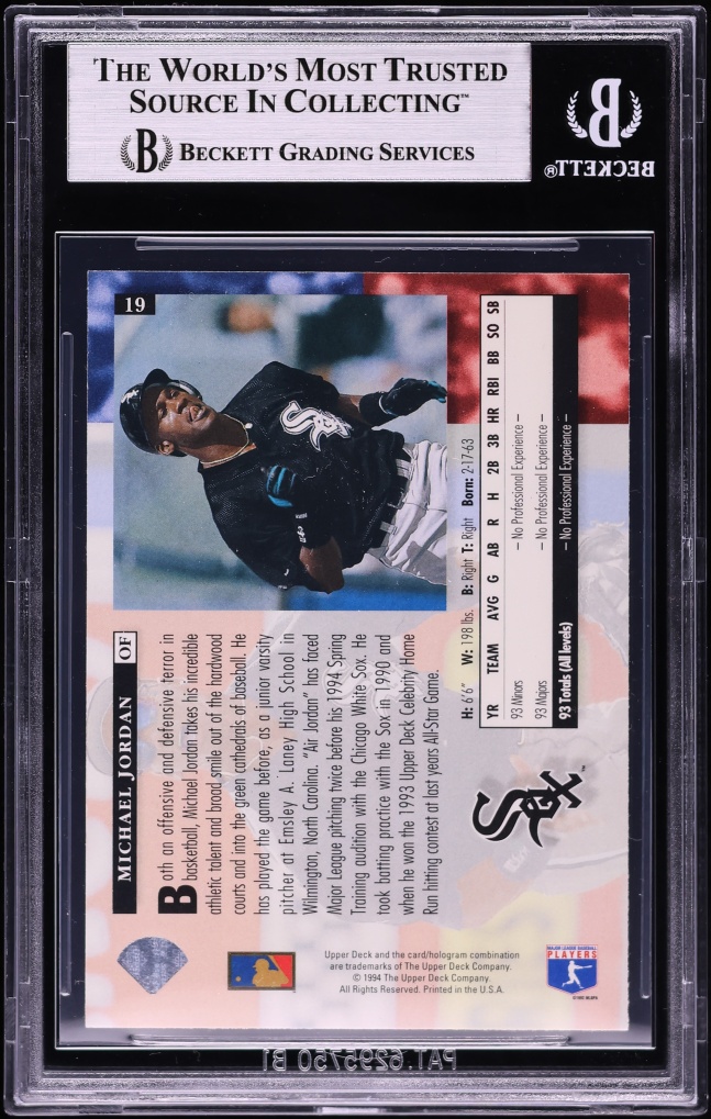 1994 Upper Deck Michael Jordan ROOKIE #19 BGS 9 MINT