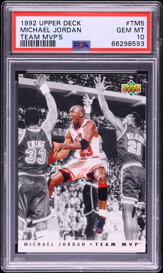 1992 Upper Deck Team MVP's Michael Jordan #TM5 PSA 10 GEM MINT
