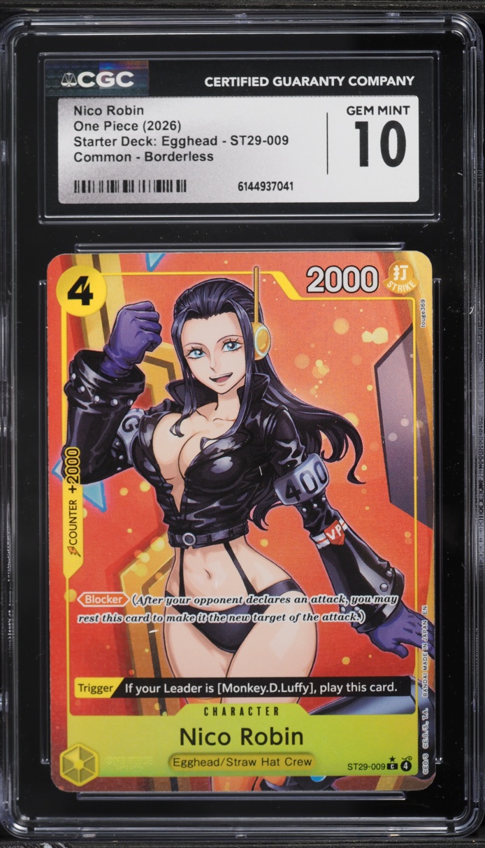 2026 One Piece Starter Deck Egghead Borderless Nico Robin #ST29-009 CGC 10 GEM MINT