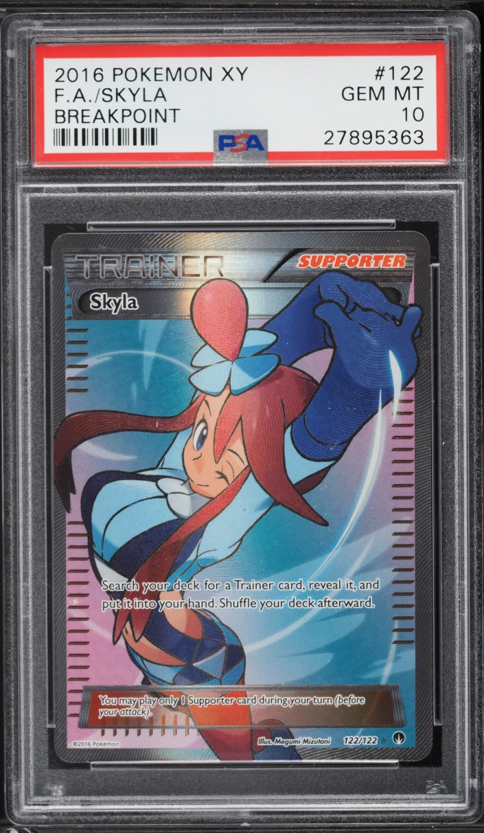 2016 Pokemon XY Breakpoint Full Art Skyla #122 PSA 10 GEM MINT