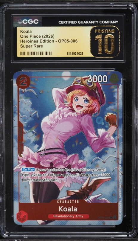 2026 One Piece Heroines Edition Alt Art Koala #OP05-006 CGC 10 GEM