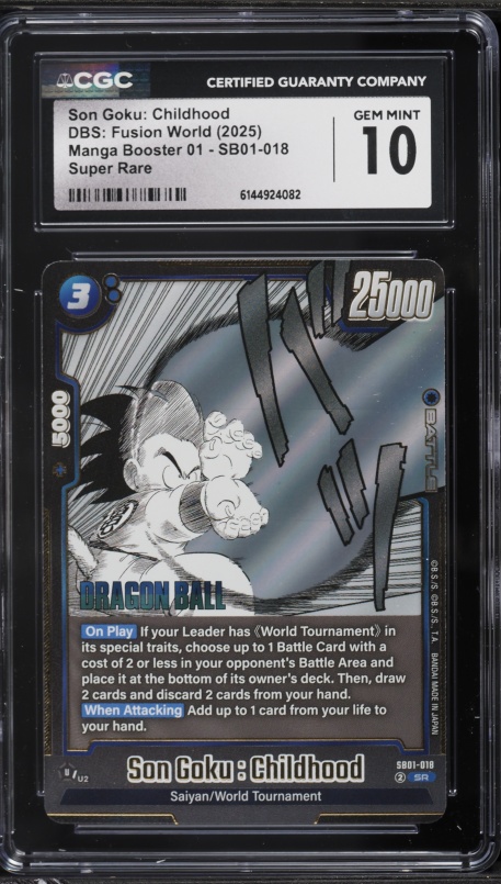2025 DBS Fusion World Manga Booster 01 SR Bulma Son Goku Childhood