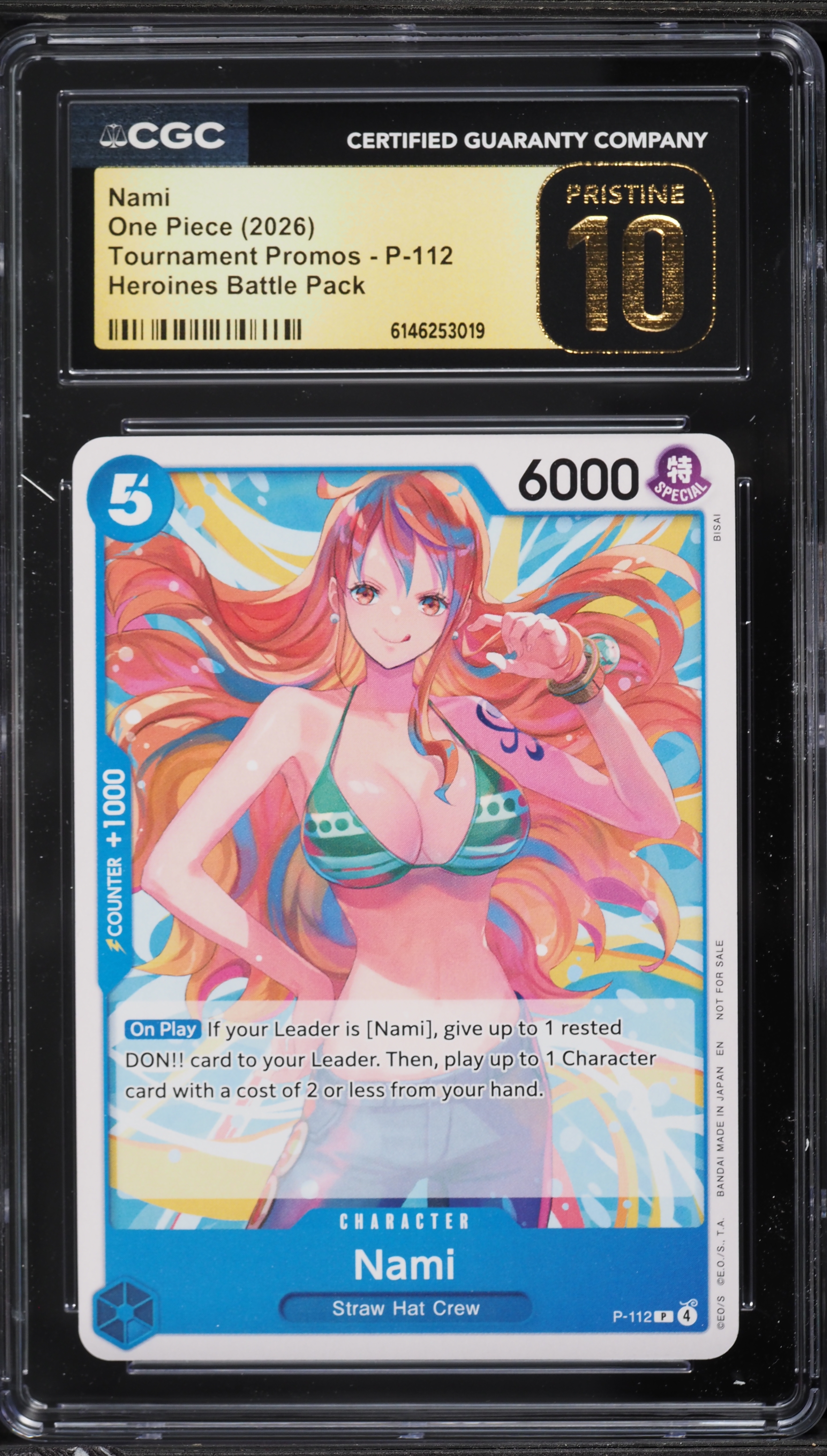 2026 One Piece Promo Heroines Battle Pack Nami #P-112 CGC 10