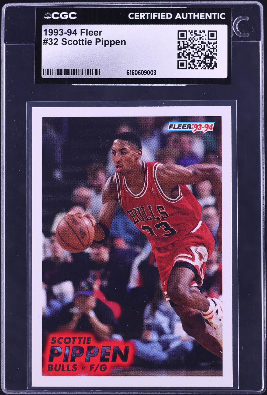 1993 Fleer Scottie Pippen #32 CGC AUTH