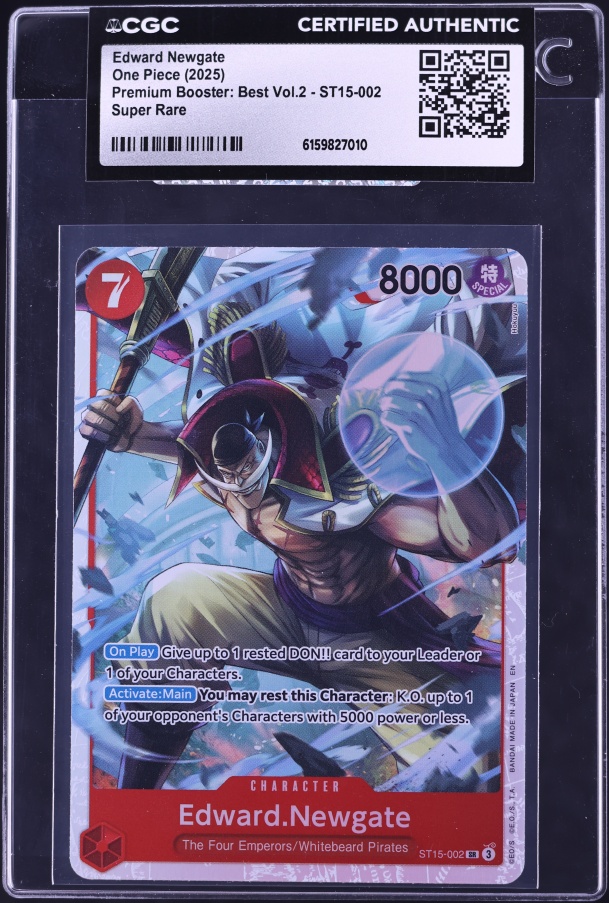 Coffret 10 Cartes One Piece – Edward Newgate ST15-002 Alternative Art – Ultraboost X PRB-02 – Français – Certifié Bandai – Sans Double