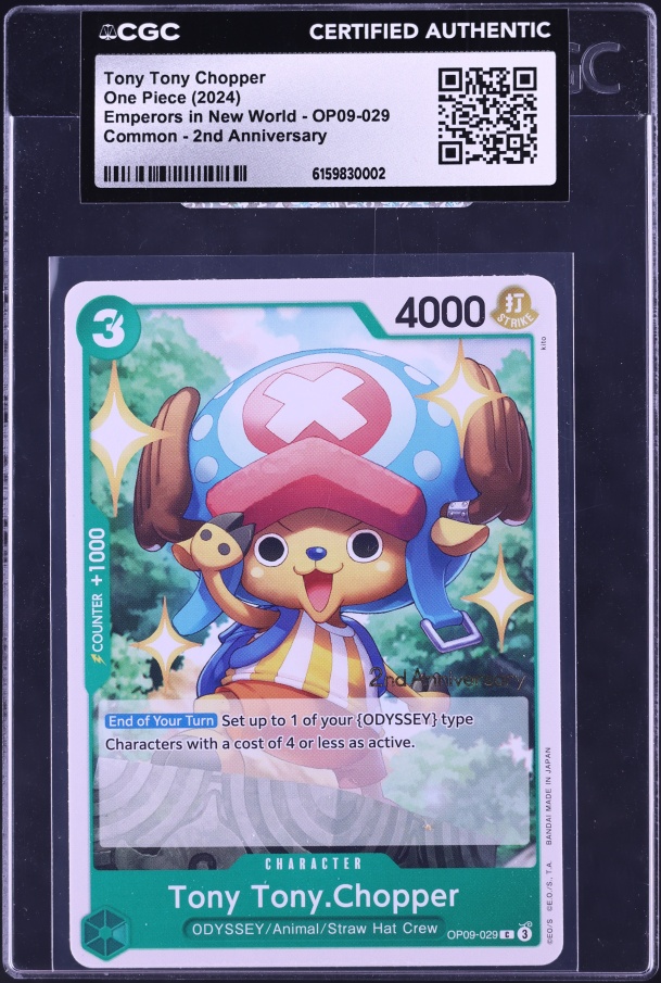 2024 One Piece Japanese Two Legends Alt Art Leader Tony Chopper