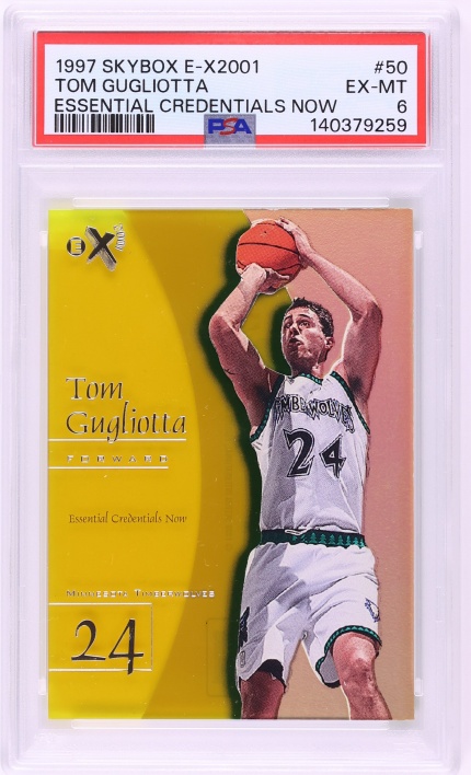 1997 Skybox E-X2001 Essential Credentials Now Tom Gugliotta /50 #50 PSA 6 EXMT
