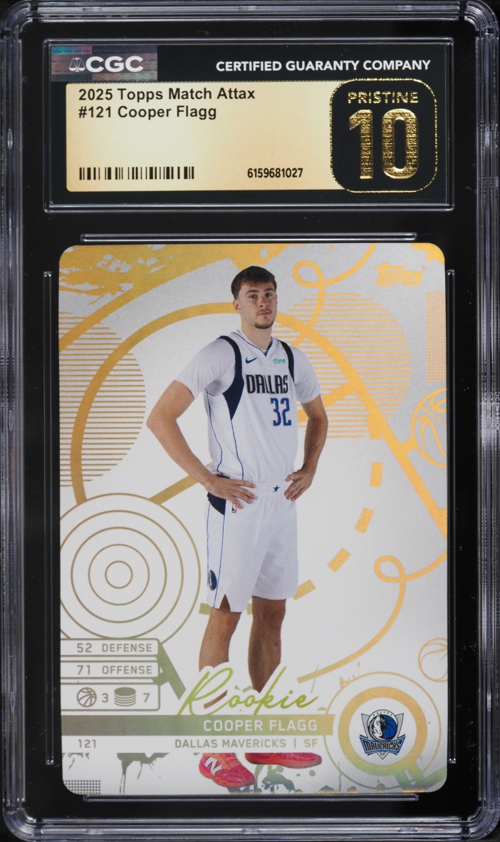 2025 Topps Match Attax Cooper Flagg ROOKIE #121 CGC 10 PRISTINE