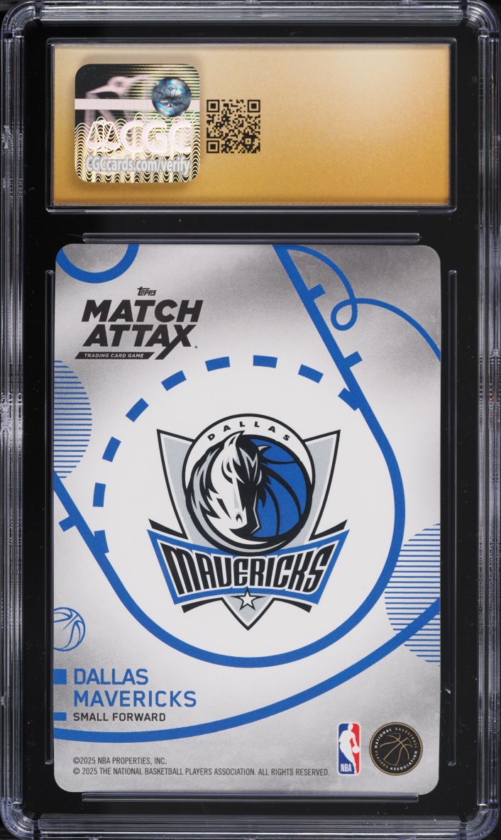 2025 Topps Match Attax Cooper Flagg ROOKIE #121 CGC 10 PRISTINE