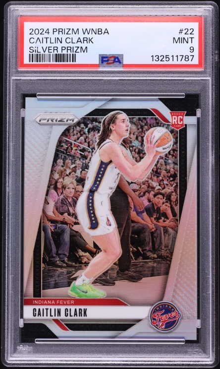 2024 Panini Prizm WNBA Silver Caitlin Clark ROOKIE #22 PSA 9 MINT