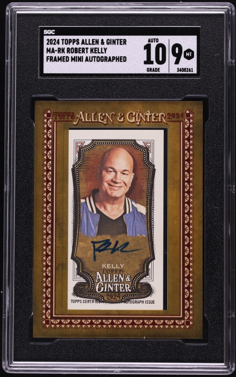 2024 Topps Allen & Ginter Framed Mini Robert Kelly AUTO #MA-RK SGC 9 MINT