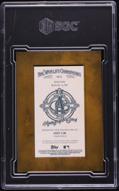 2024 Topps Allen & Ginter Framed Mini Shin Lim AUTO #MA-SL SGC 10 GEM MINT