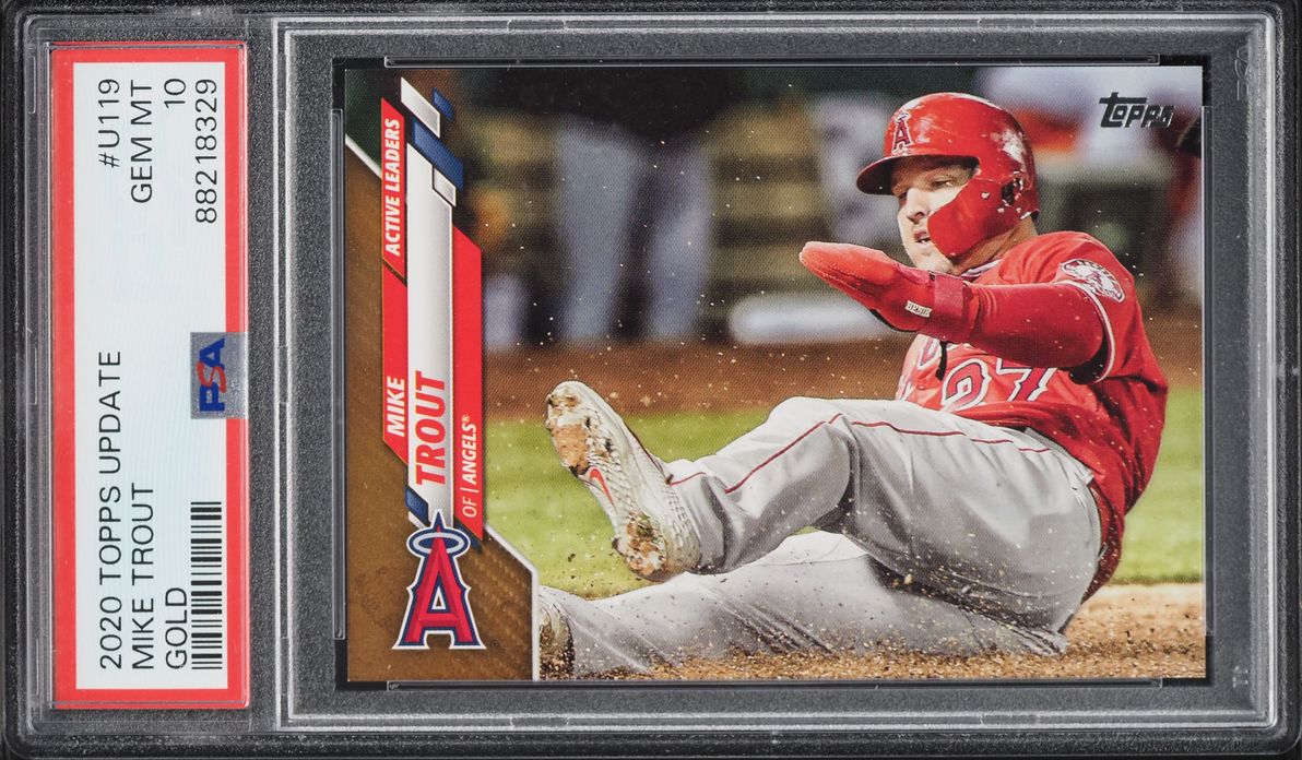 2020 Topps Update Gold Mike Trout /2020 #U119 PSA 10 GEM MINT