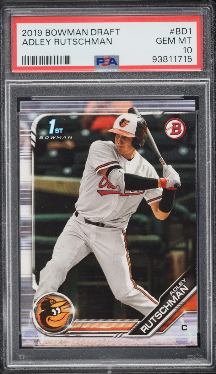 2019 Bowman Draft Adley Rutschman PROSPECT #BD-1 PSA 10 GEM MINT