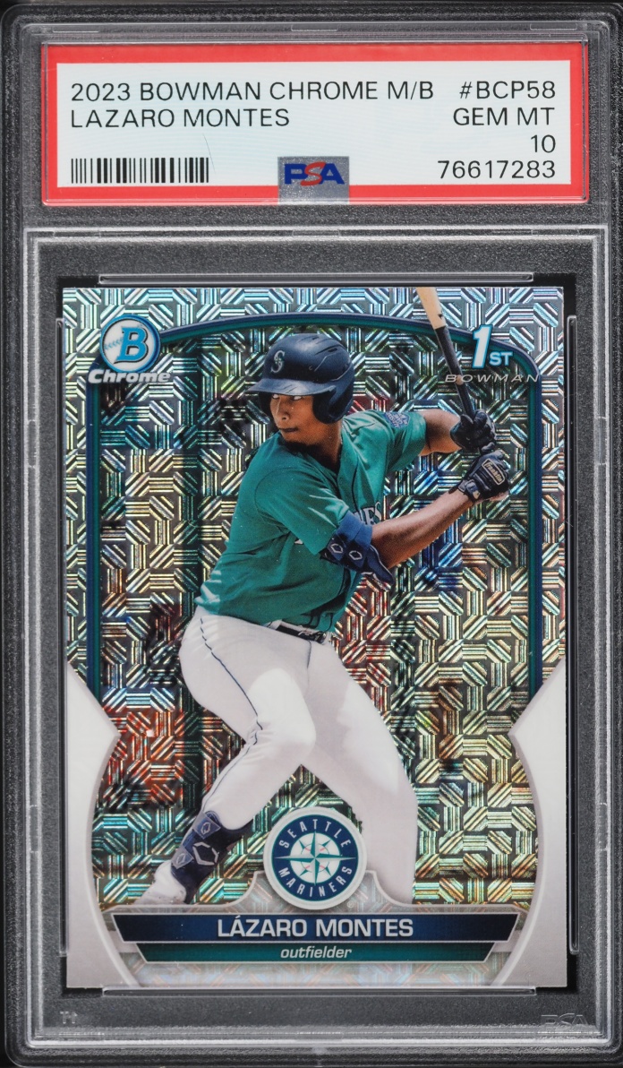 2023 Bowman Chrome Mega Box Lazaro Montes PROSPECT #BCP-58 PSA 10 GEM MINT