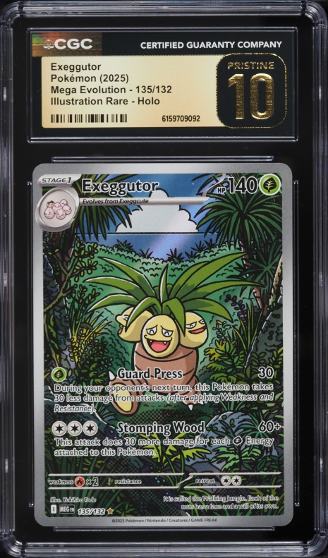 2025 Pokemon Mega Evolution IR Exeggutor #135 CGC 10 PRISTINE