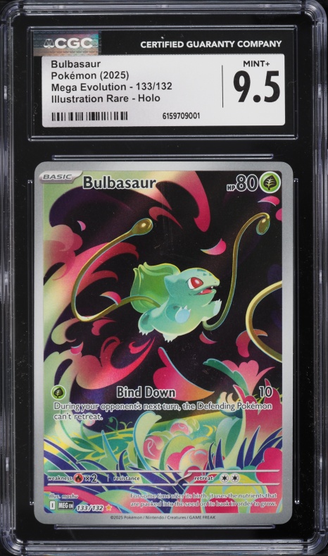 2025 Pokemon Japanese Mega Brave AR Bulbasaur #64 PSA 9 MINT on