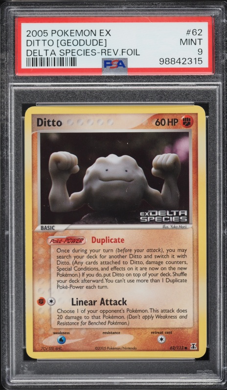 2005 Pokemon EX Delta Species Ditto Geodude #62 PSA 10 GEM MINT on Fanatics  Collect