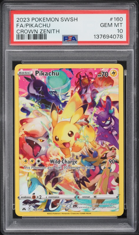 2021 Pokemon Japanese S Promo Pokemon Stamp Box Pikachu #227 PSA