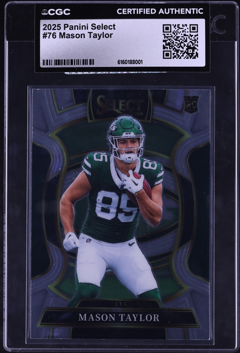 2025 Select Concourse Mason Taylor ROOKIE #76 CGC AUTH