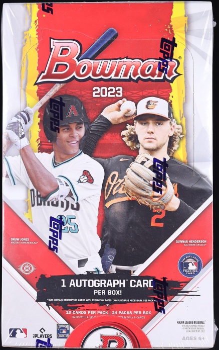 2023 Bowman Baseball Factory Sealed Hobby Box, 24ct Packs