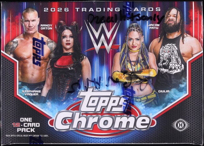 2026 Topps Chrome WWE Wrestling Sealed Breakers Delight Box, 12ct Cards
