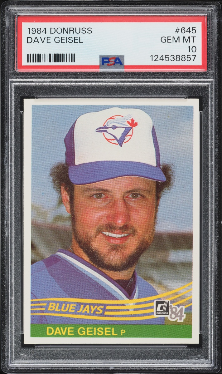 David Geisel 1984 Donruss Dave Geisel #645 PSA 10 GEM MINT on Fanatics Collect