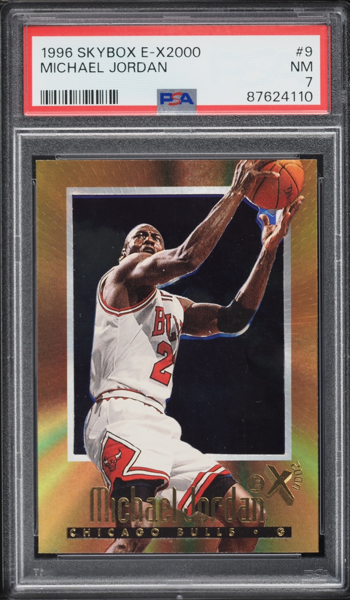 1996 Skybox E-X2000 Michael Jordan #9 PSA 7 NRMT