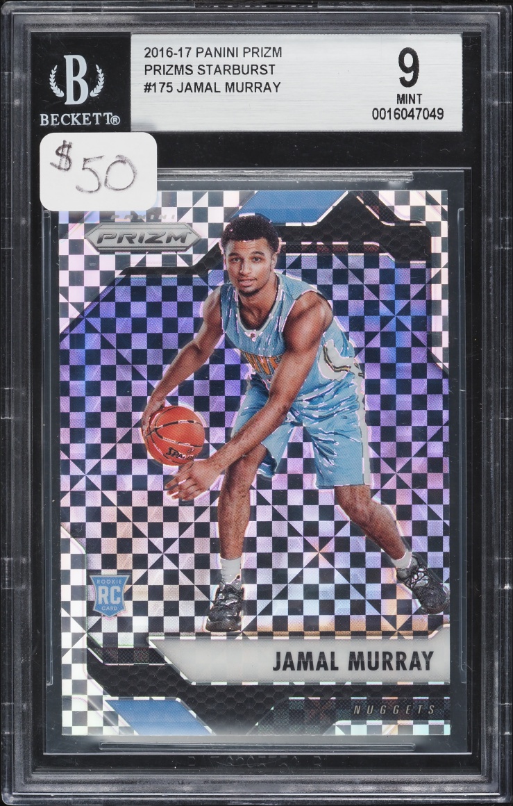 2016 Panini Prizm Starburst Jamal Murray ROOKIE #175 BGS 9 MINT