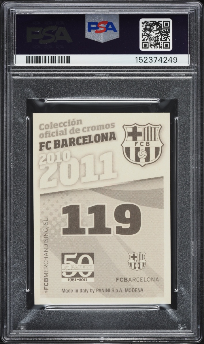 2010 Panini FC Barcelona Lionel Messi AUTO #119 PSA 9 MINT