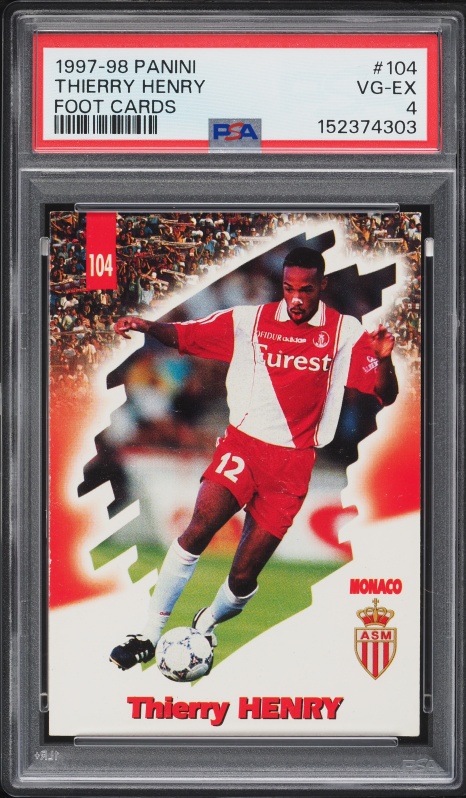 1997 psa9 Thierry Henry ティエリ アンリ RC Rookie ルーキー Panini