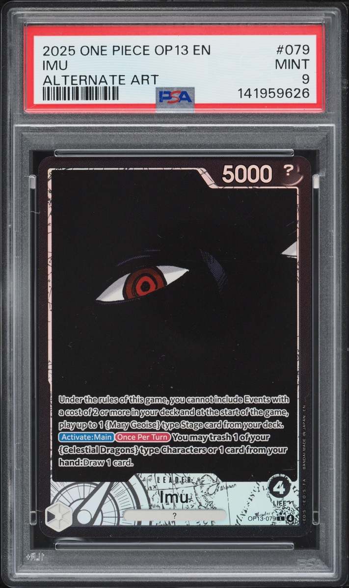 2025 One Piece Carrying On His Will Leader Imu #079 PSA 9 MINT