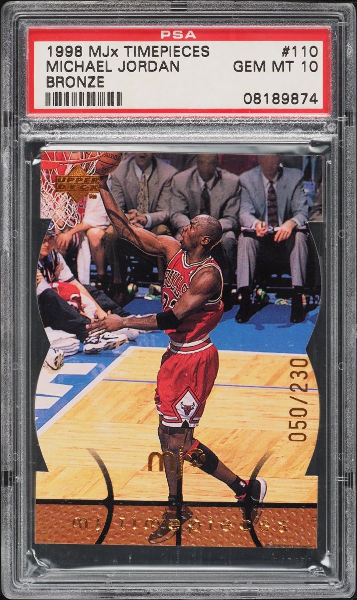 1998 Upper Deck MJx Timepieces Bronze Michael Jordan /230 #110 PSA 10 GEM MINT